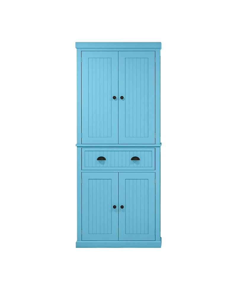 Slickblue Spacious Kitchen Storage Cabinet with Doors and Shelves for Pantry and Dining Area