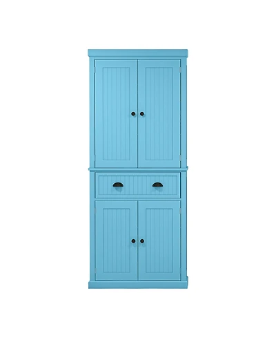Slickblue Spacious Kitchen Storage Cabinet with Doors and Shelves for Pantry and Dining Area