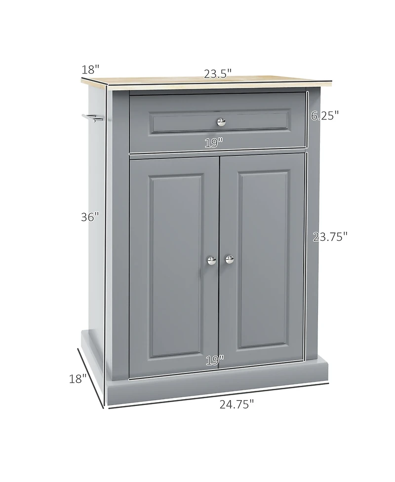 Slickblue Spacious Freestanding Kitchen Storage Cabinet with Adjustable Shelves for Pantry