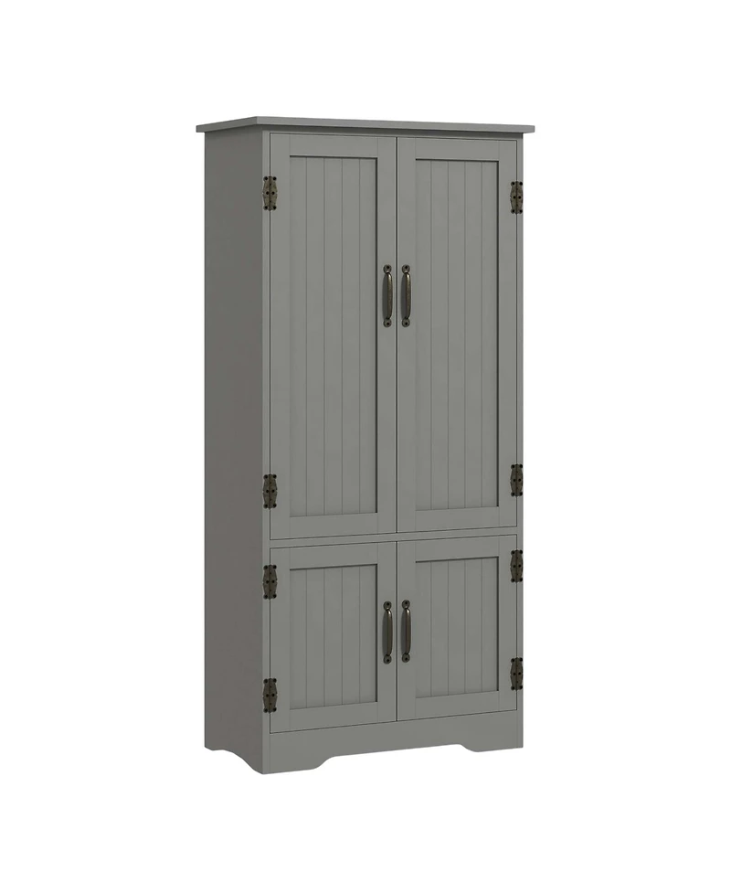 Slickblue Stylish Kitchen Storage Cabinet with Doors and Shelves for Organized Pantry and Dining