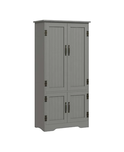 Slickblue Stylish Kitchen Storage Cabinet with Doors and Shelves for Organized Pantry and Dining