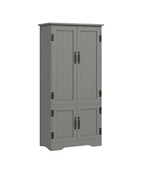 Slickblue Stylish Kitchen Storage Cabinet with Doors and Shelves for Organized Pantry and Dining