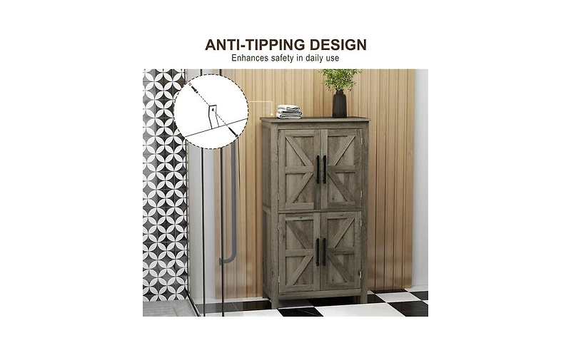 Space Saving Bathroom Floor Cabinet with Stylish Design for Modern Bathrooms