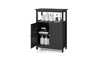 Slickblue Bathroom Floor Cabinet Freestanding Storage Organizer for Towels and Essentials