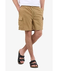 Xray Men's 6 Inches Elastic Pull On Waistband Twill Cargo Shorts