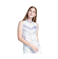 Lucky Love Lavender Chevron Zip Womens Golf Tank