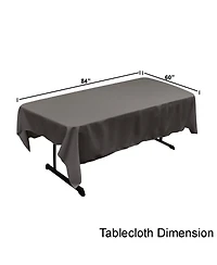 Wrinkle-Resistant Rectangular Tablecloth – Durable Polyester Poplin for Indoor & Outdoor Entertaining