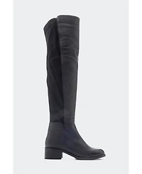 Forever & Always Shoes Cassie Leather Knee High Boot (Women)