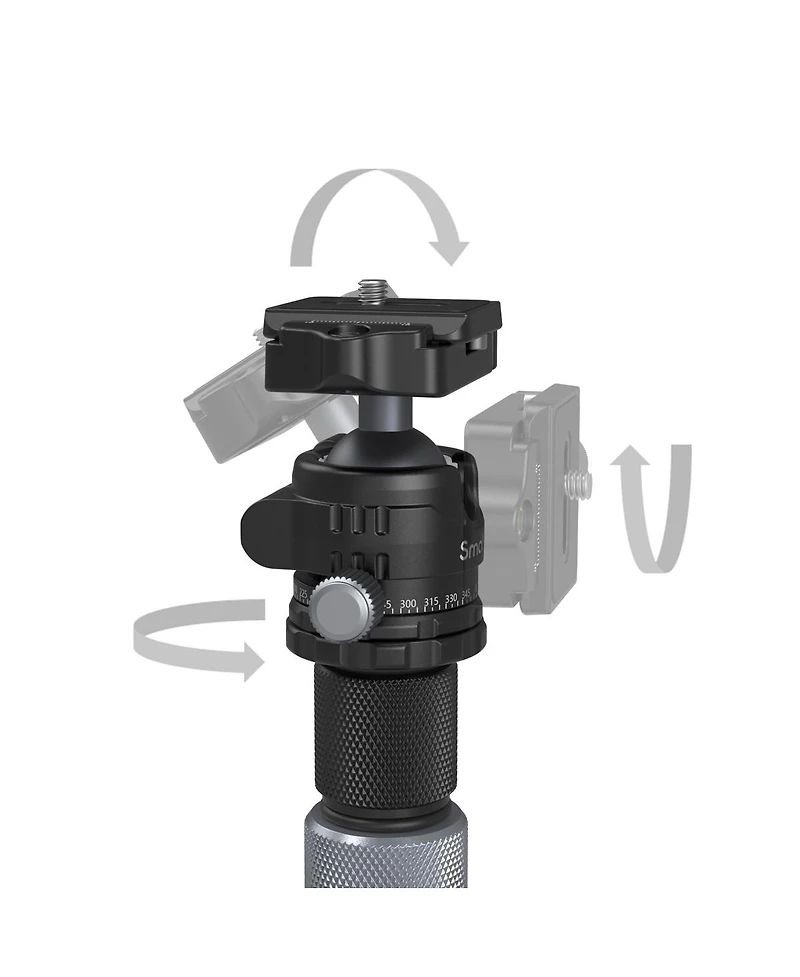 SmallRig Ap-20 4-Section Carbon Fiber Tripod with Ball Head and Center Column