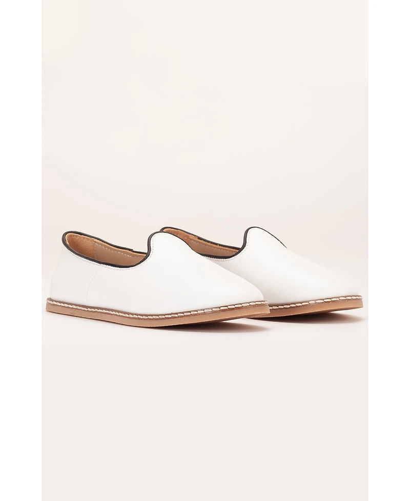 Epilogue Shoes Dalya Leather Slip On Flats (Women)