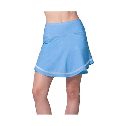 Lucky Love Linen Play Knee Length Womens Golf Skort