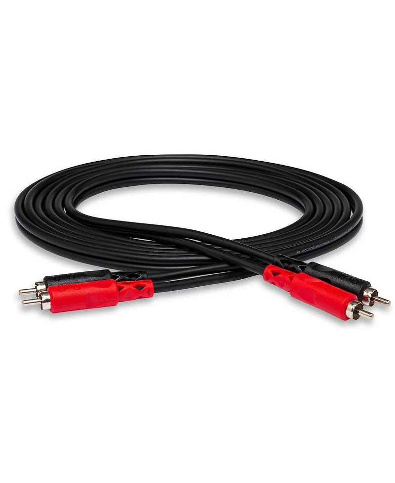 Hosa Technology 2-rca Male to 2-rca Male Dual Cable (Nickel Contacts), 6.6'