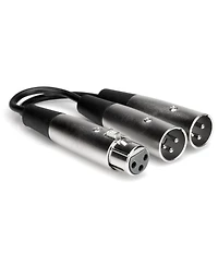 Hosa Technology 6" 3-Pin Xlr Female to 2-xlr Male Y-Cable