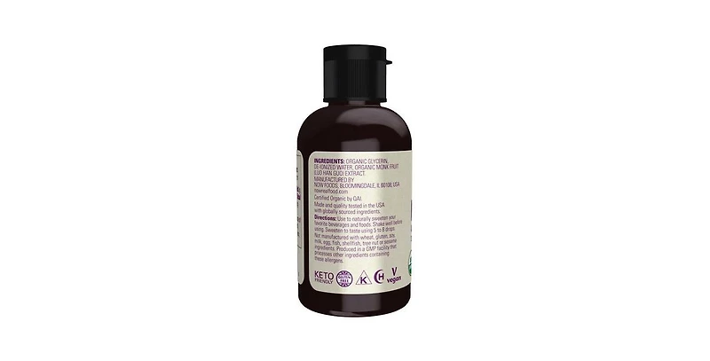 Now Foods Org Monk Fruit Glycerite Liquid ,2 Oz