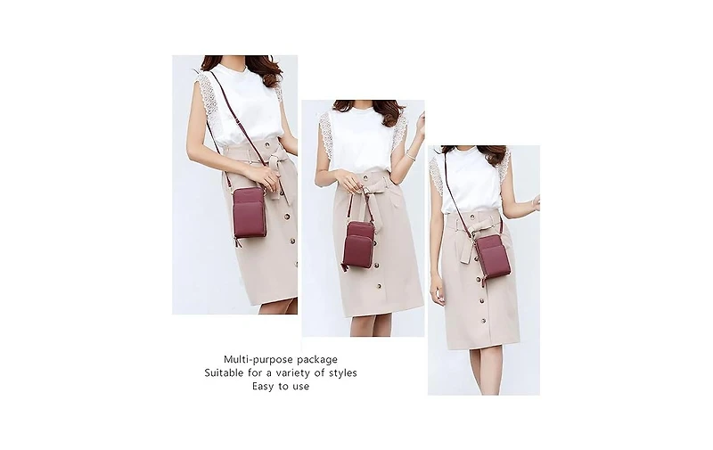 Kemimoto Small Crossbody Cell Phone Bag for Women, Mini Over Shoulder Handbag Purse with Credit Card Slots