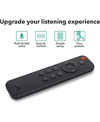 WiiM Voice Remote for WiiM Mini and Pro Audio Streamer, Push-to-Talk, 4 Music Preset Buttons