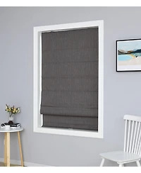 Shadisfy Polyester Pueblo Roman Blind 34x64" Pearl