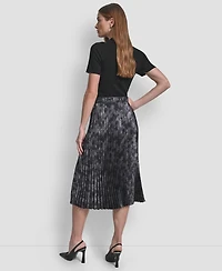 Dkny Women's Pleat Detail Midi Skirt