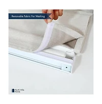 Shadisfy Cordless Chenille Velvet Blackout Roman Shade 36x64" Slate Blue