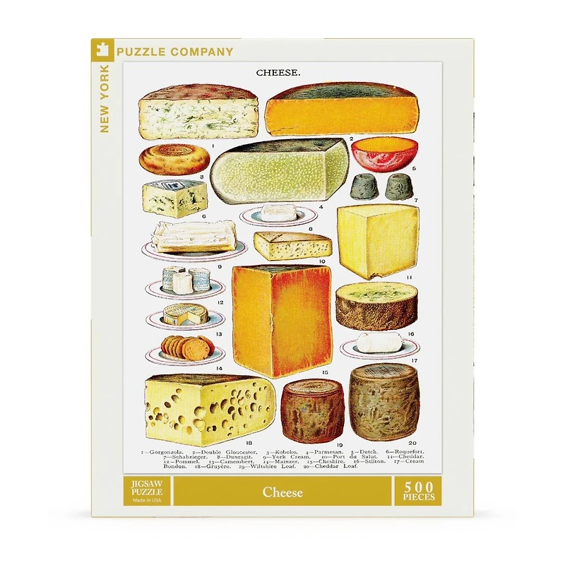 New York Puzzle Company Cheese 500 Piece Puzzle