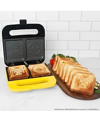 Uncanny Brands Pokemon Pikachu Sandwich Maker - Small Kitchen Appliance