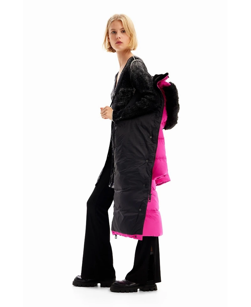 Desigual Women's Padded belted coat
