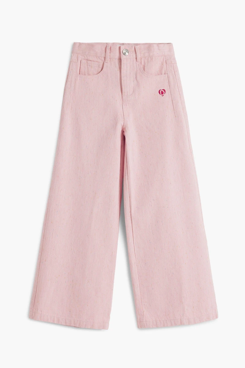 Desigual Girls Girls's Wide melange trousers