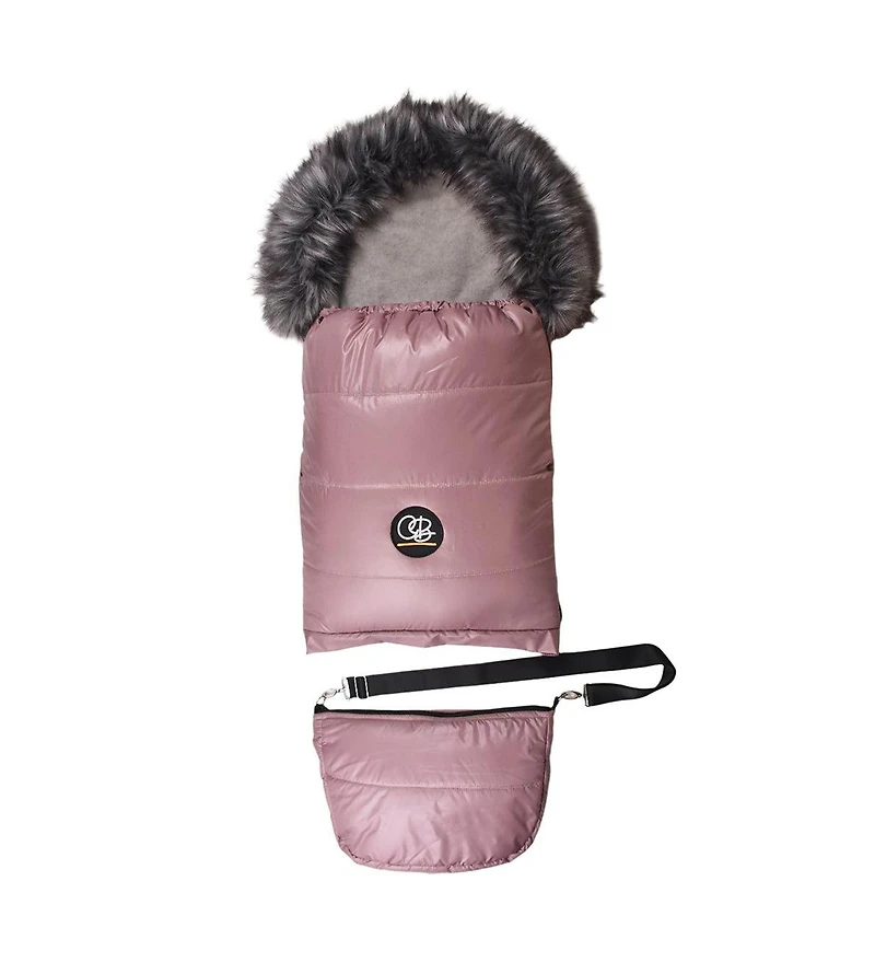 Cover Baby Baby Cover 0-3 Years Organic Premium Gray Wool Adjustable Footmuff in Pastel