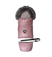 Cover Baby Baby Cover 0-3 Years Organic Premium Gray Wool Adjustable Footmuff in Pastel