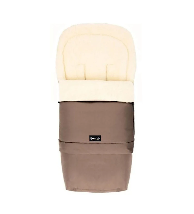 Cover Baby Baby Cover 0-3 Years Scandinavian Organic Wool Adjustable Footmuff in Beige