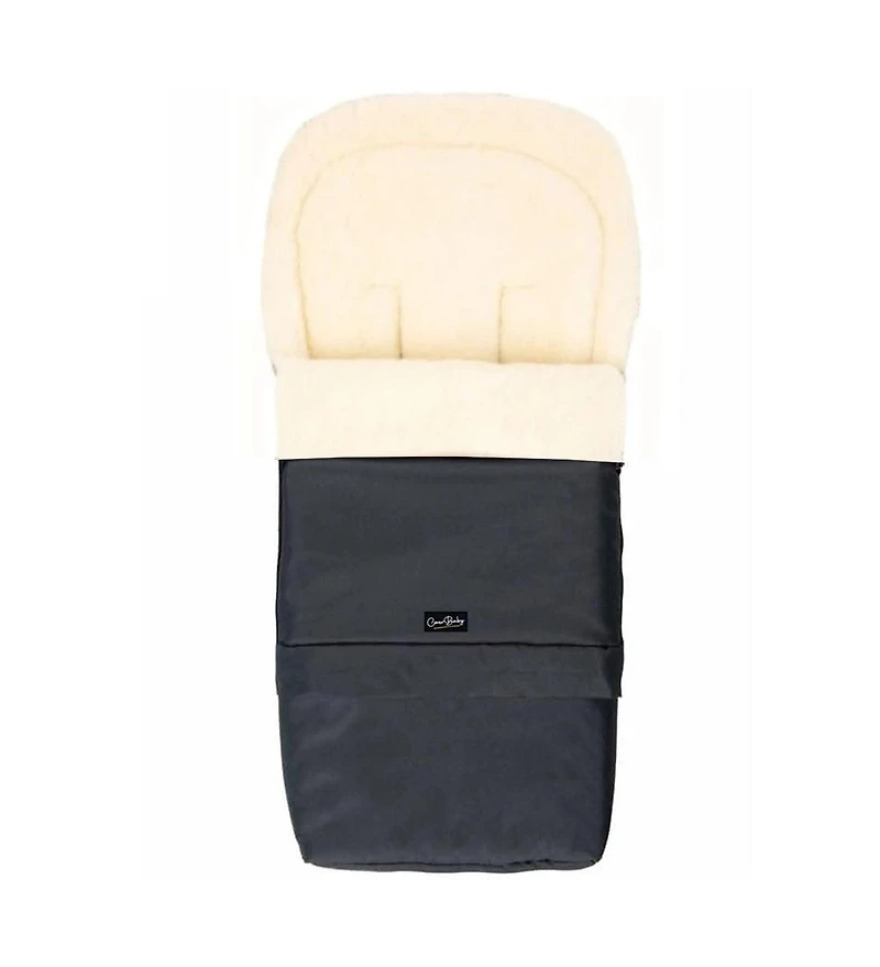 Cover Baby Baby Cover 0-3 Years Scandinavian Organic Wool Adjustable Footmuff in Black Graphite