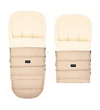 Cover Baby Baby Cover 0-3 Years Arctic Organic Wool Adjustable Footmuff in Beige
