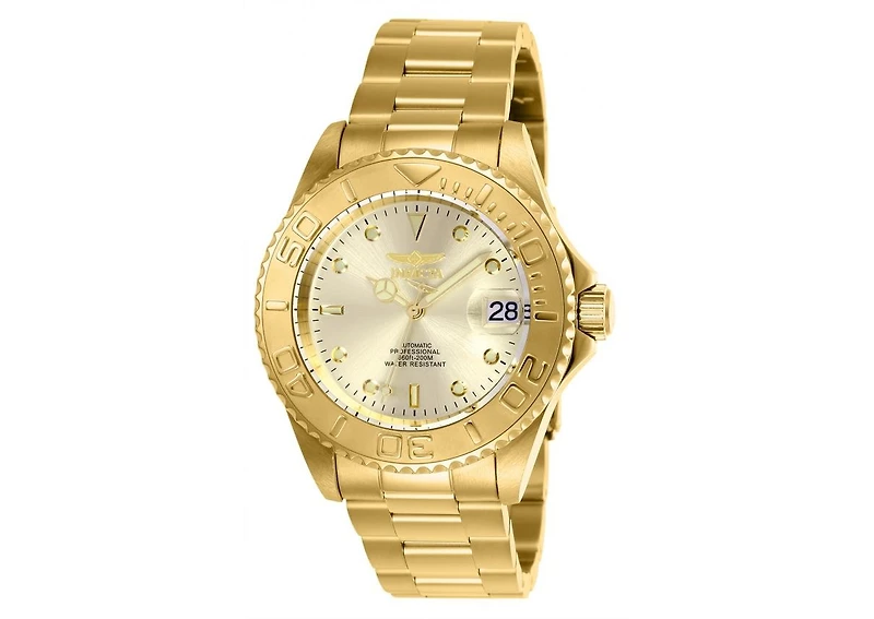 Invicta Men's 9010OB Pro Diver Automatic 3 Hand Champagne Dial Watch