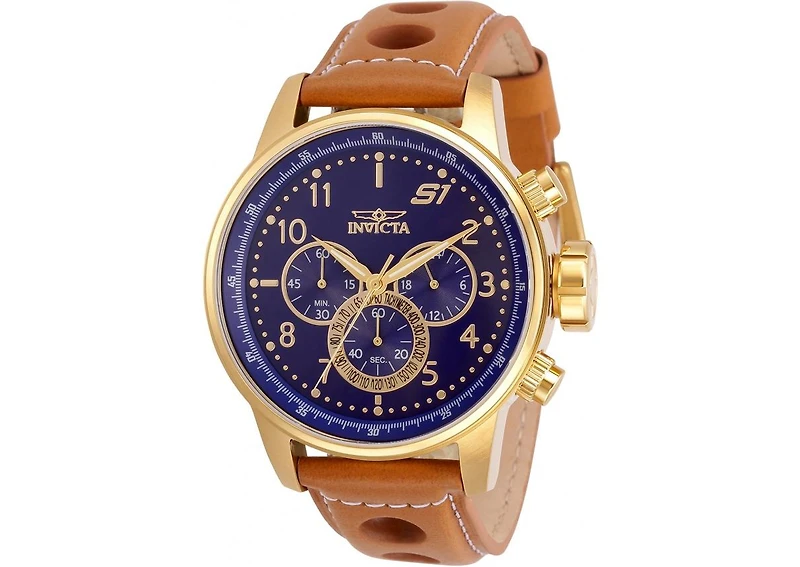 Invicta Men's 30917 S1 Rally Quartz Chronograph Blue Dial Watch