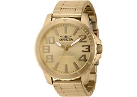 Invicta Men's Speedway Quartz 3 Hand Gold Dial Watch