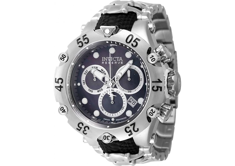 Invicta Men's 47157 Reserve Quartz Chronograph Black Dial Watch