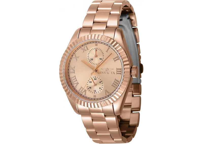 Invicta Women's 47447 Specialty Quartz Multifunction Rose Gold Dial Watch