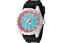 Invicta Men's 47861 Nfl Miami Dolphins Quartz Multifunction Light Blue, Orange Dial Watch