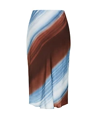 City Chic Women's Plus Levitate Print Skirt