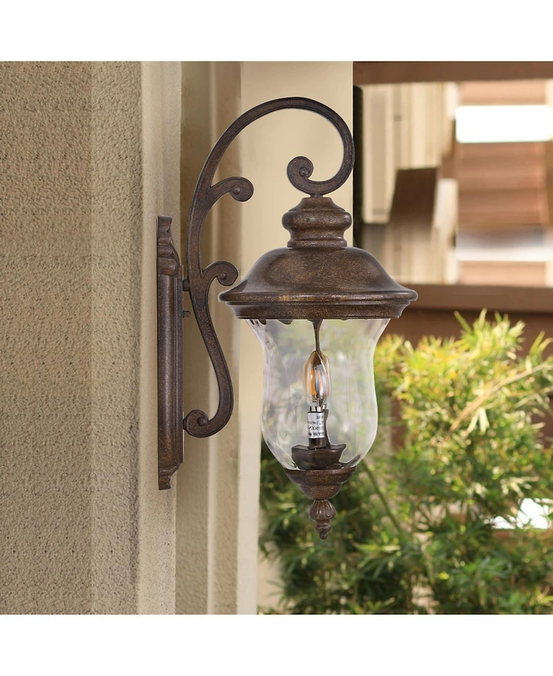 Streamdale Vintage Outdoor Wall Lantern, Waterproof Sconce with Clear Glass Shade