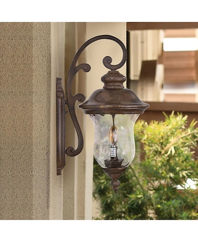 Streamdale Vintage Outdoor Wall Lantern, Waterproof Sconce with Clear Glass Shade
