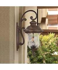 Streamdale Vintage Outdoor Wall Lantern, Waterproof Sconce with Clear Glass Shade