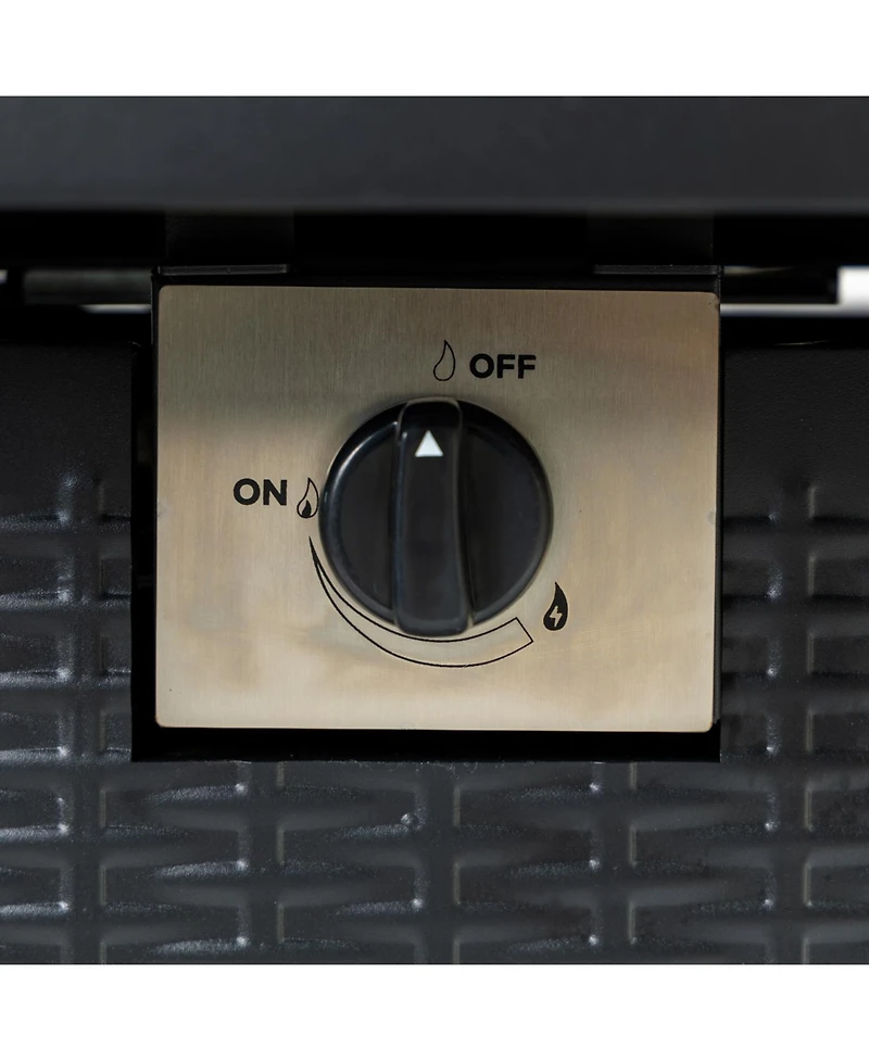 Streamdale Furniture 28-inch Iron Square Propane Fire Pit Table