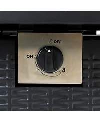 Streamdale Furniture 28-inch Iron Square Propane Fire Pit Table