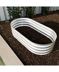 Streamdale Furniture 4x2x1ft Galvanized Raised Garden Bed Kit