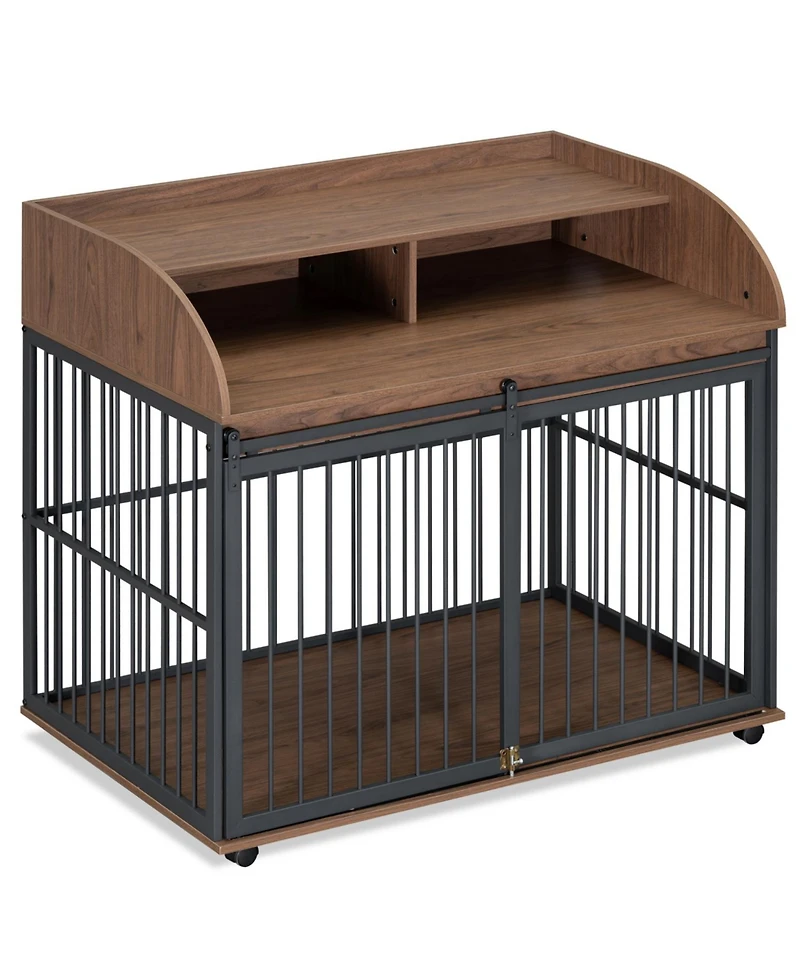 Streamdale Furniture 44" Heavy Duty Dog Crate Furniture with Storage