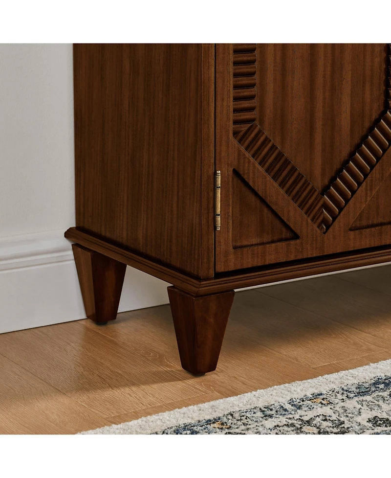Streamdale Furniture Mid Century Modern Sideboard Buffet Cabinet - Walnut