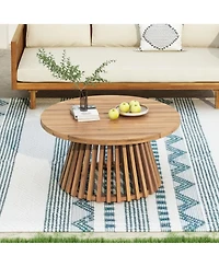 Streamdale Furniture Acacia Wood Patio Coffee Table