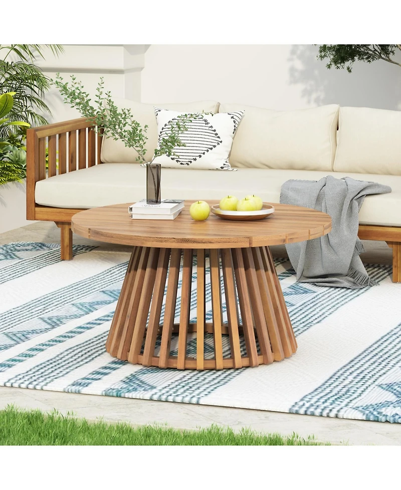 Streamdale Furniture Acacia Wood Patio Coffee Table