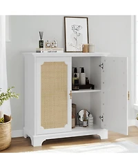 Streamdale Rattan Door Sideboard Buffet Storage Cabinet